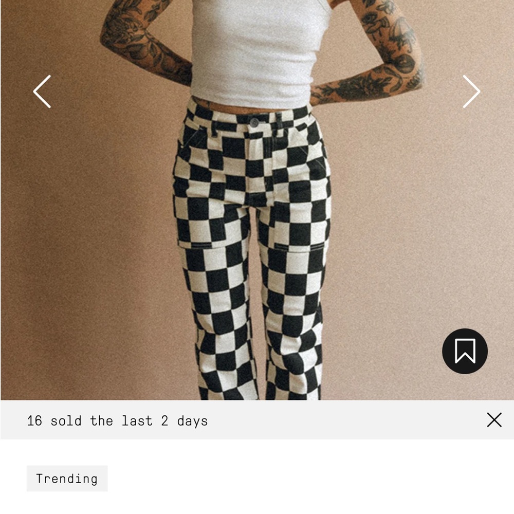 P&CO service fatigue , vintage fade, checkered pants